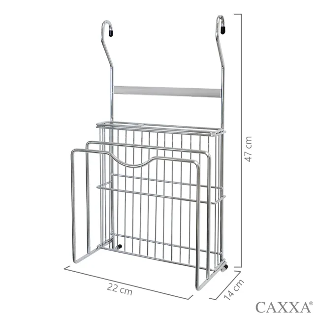 【CAXXA】不銹鋼壁掛式砧板刀具架(壁掛/砧板架/刀架/菜刀架) 