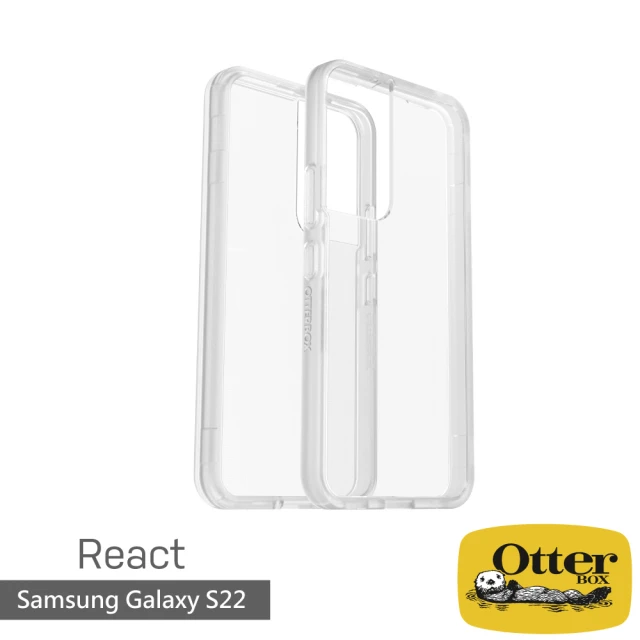 【OtterBox】Samsung Galaxy S22 6.1吋 React輕透防摔殼(透明)