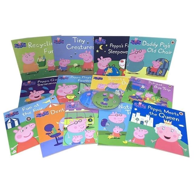 Peppa Paperback and Audio Collection （13平裝+2CD）