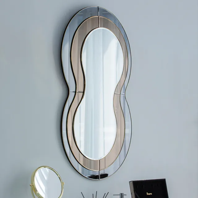 【Finara 費納拉】靜謐之湖手工裝飾掛鏡(使用業界最高等級材質製作)