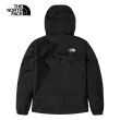 【The North Face 官方旗艦】北面男款黑色防水透氣連帽衝鋒衣｜7QOHJK3