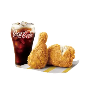 【麥當勞】原味麥脆鷄腿2塊+中杯可樂(即享券)