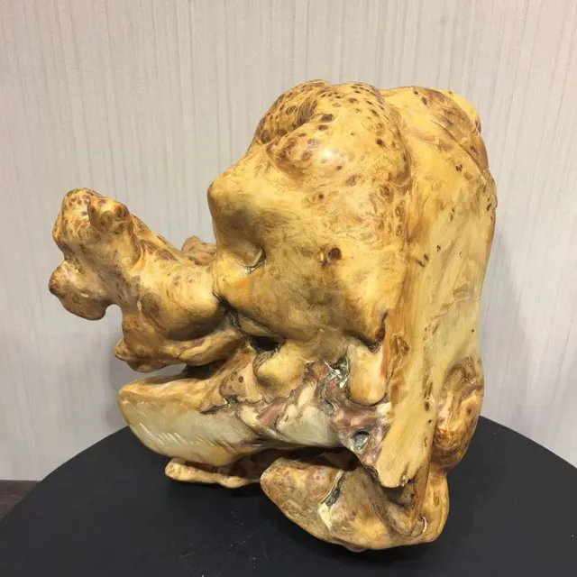 【桃花源創意工坊】飛天彌勒崖柏瘤(木雕藝術/禮品/居家擺飾/玄關)
