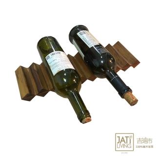 【吉迪市柚木傢俱】柚木酒瓶架 LT-091B(洋酒架 紅酒架 木酒架 擺飾 置物架)