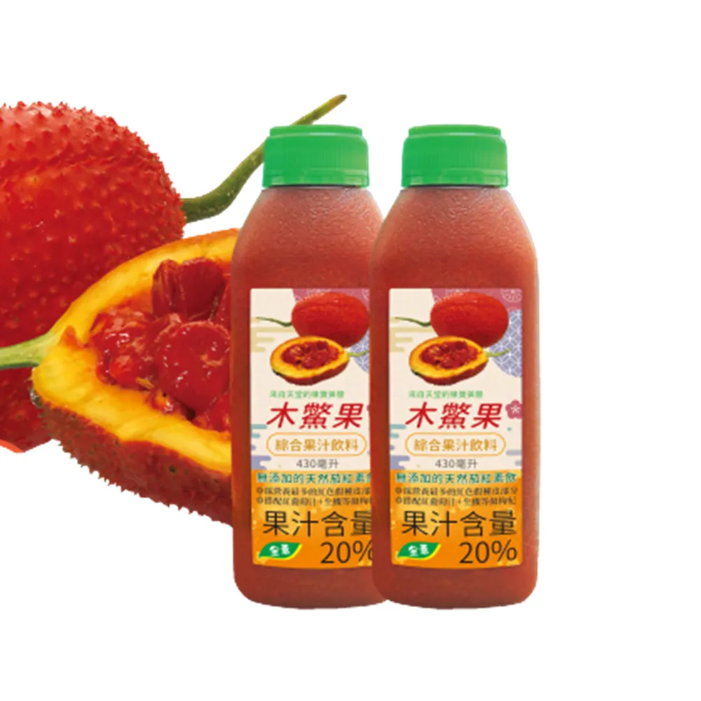【自然緣素】木鱉果綜合果汁430mlx6罐x1禮盒(天然茄紅素、胡蘿蔔素、葉黃素飲)