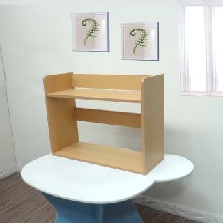 【ONE 生活】桌上書架/收納架/化妝品盒(中型書架/寬53.4展示架)