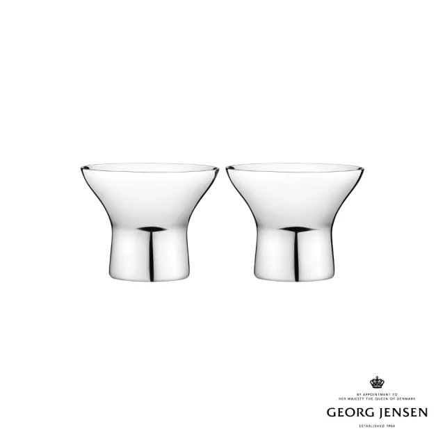 【Georg Jensen 官方旗艦店】ALFREDO 蛋杯二件組