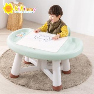 【kikimmy】兒童多功能學習/遊戲積木桌椅套組(加贈224PCS大顆粒積木)