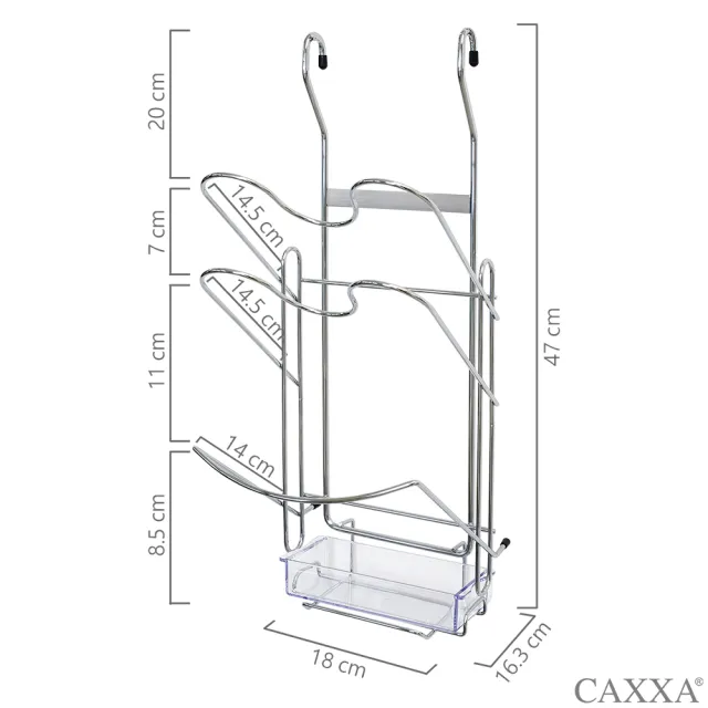 【CAXXA】不銹鋼壁掛式鍋蓋架(廚房收納架/壁掛式/鍋蓋架)