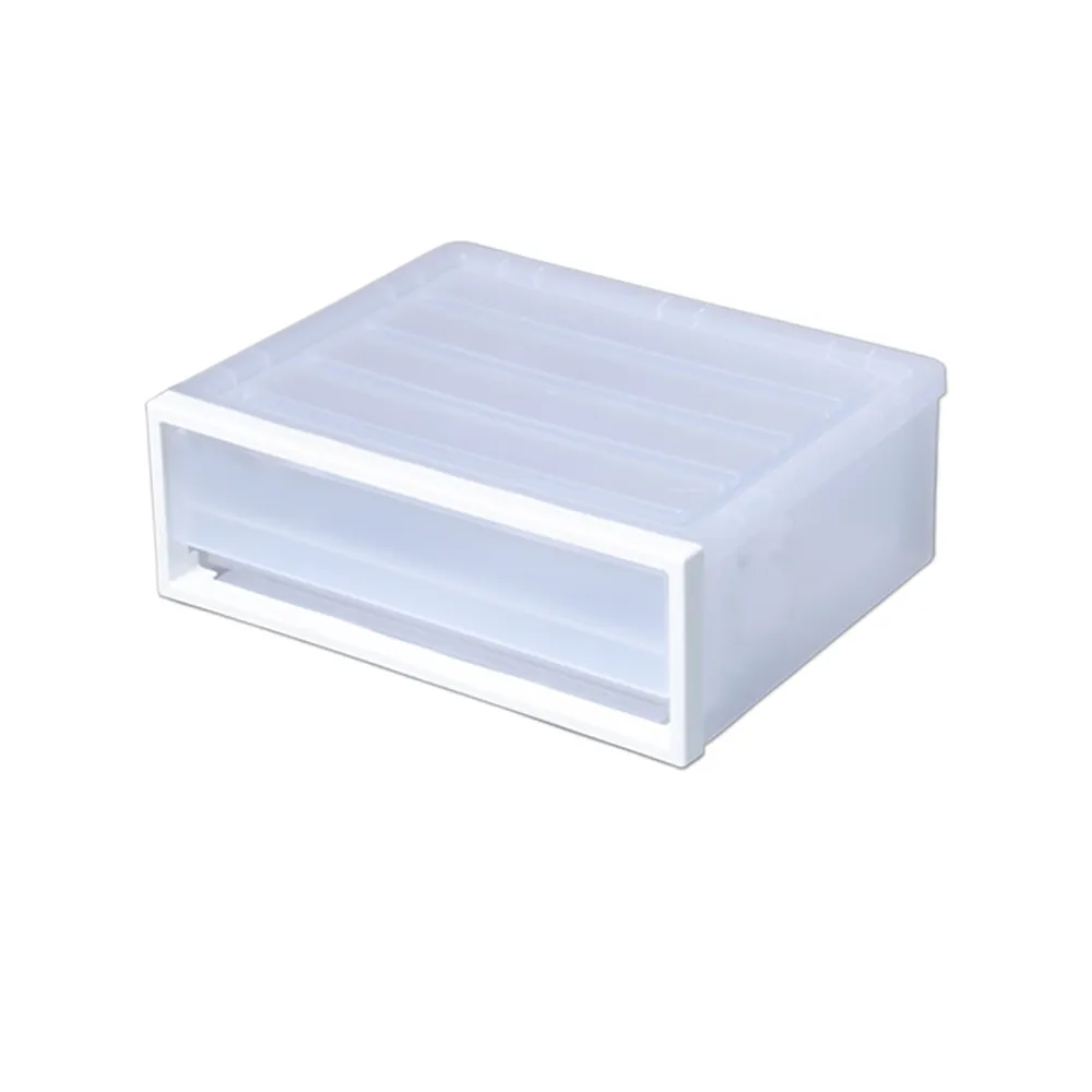 【真心良品】面寬27.5cm-KEYWAY FINE單抽桌上型收納盒2.8L-6入(MIT台灣製 抽屜式 置物整理箱)