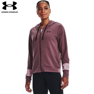 【UNDER ARMOUR】UA 女 Rival Terry 外套(紫)