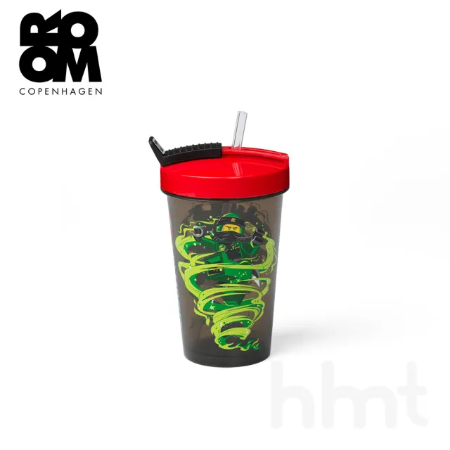 【LEGO 樂高】Room Copenhagen LEGO TUMBLER WITH STRAW-NINJAGO 樂高水杯水壺(正版樂高吸管水杯水壺)
