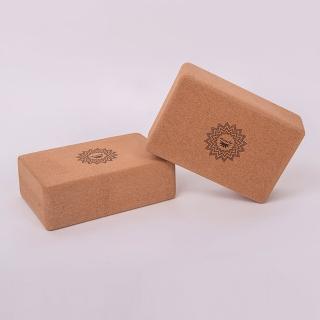 【miracle墨瑞革】加大版專業型高密度軟木瑜珈磚80D 2入組(臺灣製造)