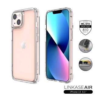 【ABSOLUTE】iPhone 13 6.1吋專用 LINKASEAIR軍規防摔抗變色抗菌大猩猩玻璃保護殼(不思議淨透)