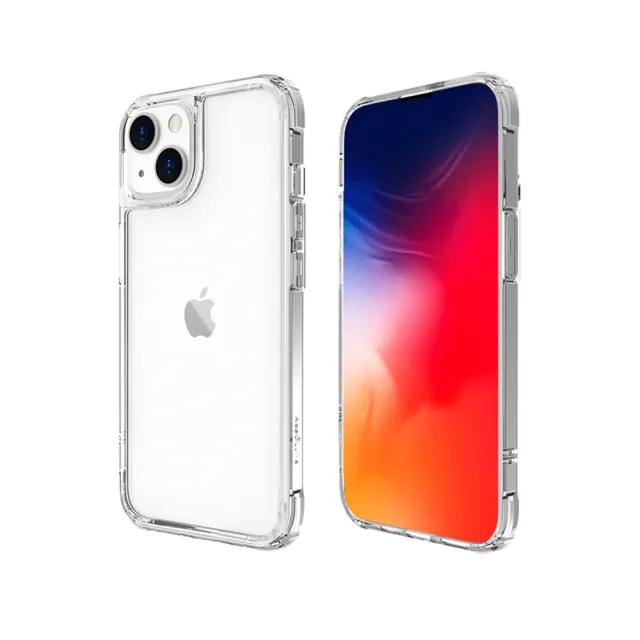 【ABSOLUTE】iPhone 13 6.1吋專用 LINKASEAIR軍規防摔抗變色抗菌大猩猩玻璃保護殼(不思議淨透)