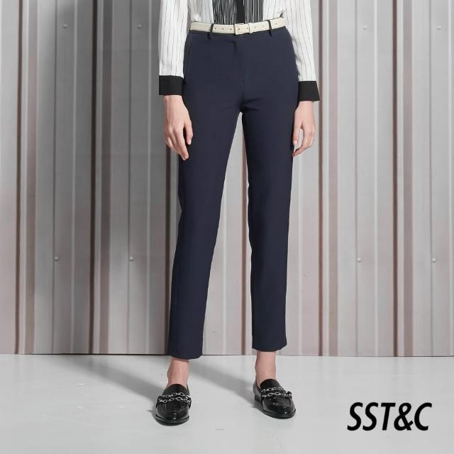 【SST&C】深藍色低腰窄版合身休閒褲8262112001(換季55折)