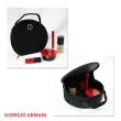 【Giorgio Armani 亞曼尼】毛絨手提化妝箱-黑(平行輸入)