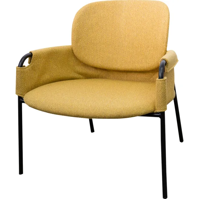【YOI傢俱】芮恩休閒椅 YSC-CLO-05  布面、金屬椅腳、餐椅、設計款(黃綠灰3色)
