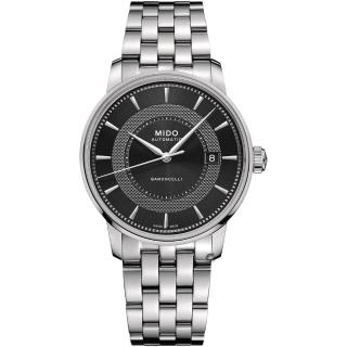 【MIDO 美度】BARONCELLI SIGNATURE 沉穩紳士機械腕錶 送禮自用(M0374071105101)