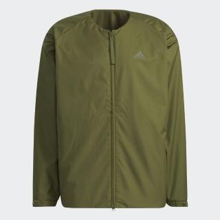 【adidas 愛迪達】外套 運動外套 休閒外套 男外套 女外套 綠 M PRSVE WRM FZ(H40906)