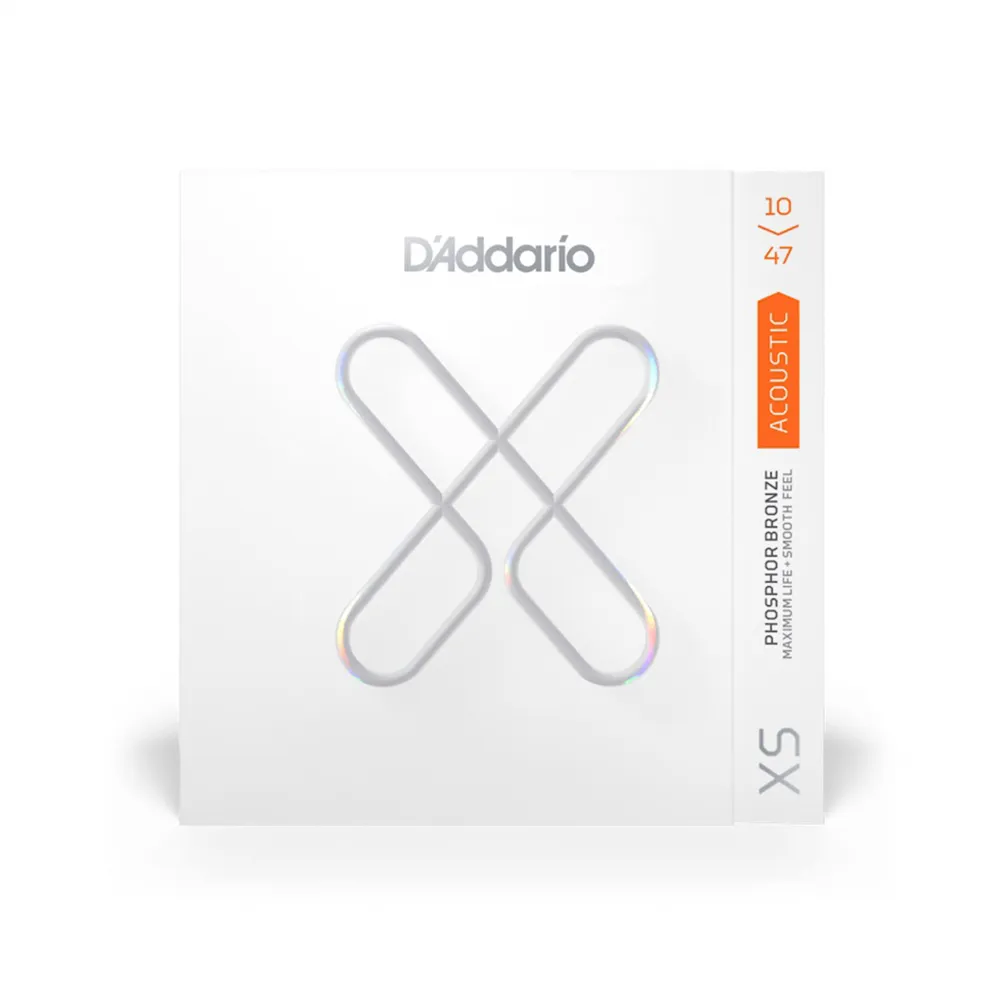 【D’Addario】XSAPB 10-47 磷青銅 超薄包覆 民謠吉他弦(原廠公司貨 商品保固有保障)