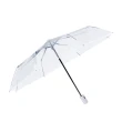 【OMG】時尚透明雨傘 加厚折疊三折傘 自動開合傘(IG熱門雨傘)
