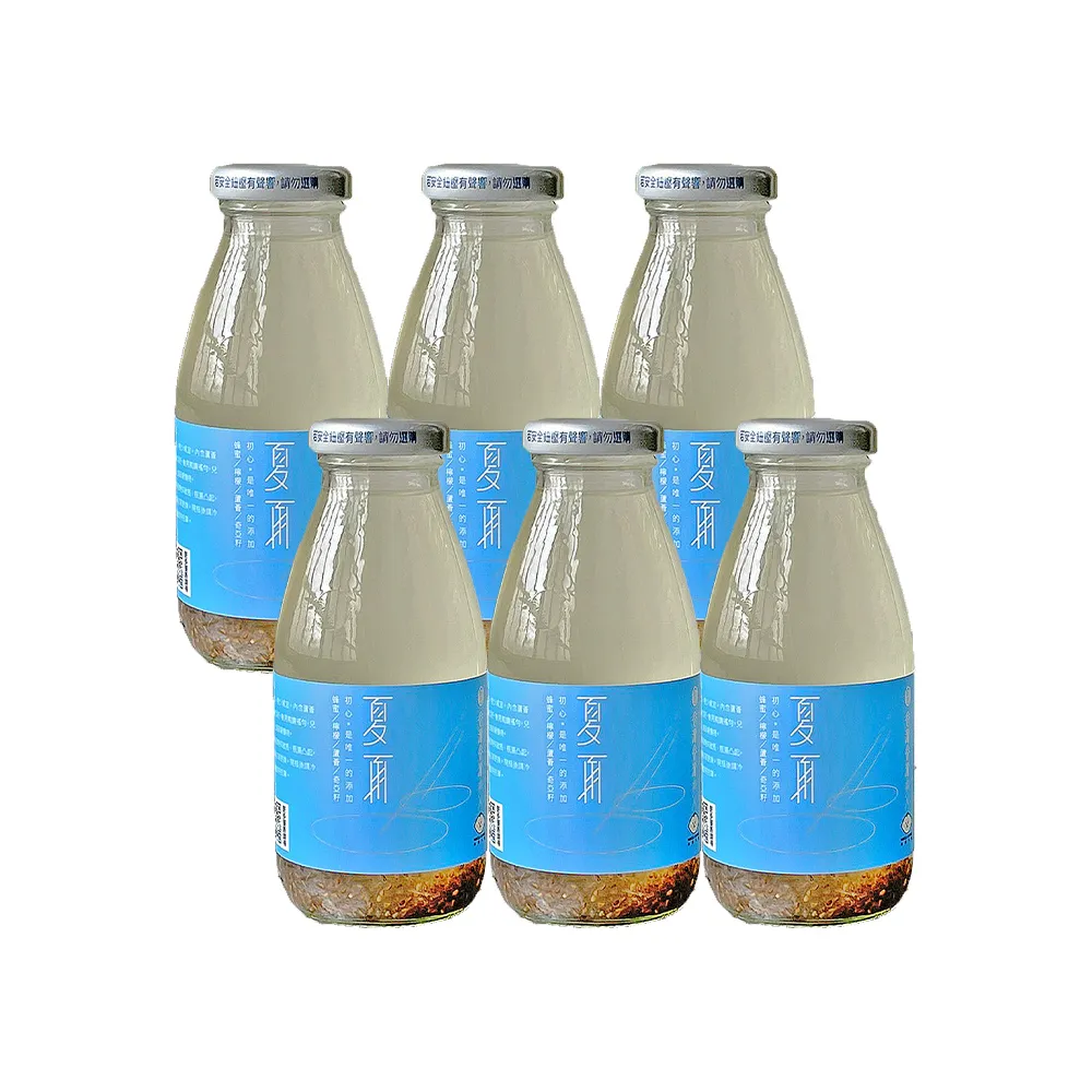 【谷溜谷溜】GULIU GULIU 養生飲品 夏雨-蜂蜜檸檬蘆薈奇亞籽 295mlx6瓶(無禮盒)