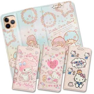 【SANRIO 三麗鷗】iPhone 11 Pro 5.8吋 粉嫩系列彩繪磁力皮套