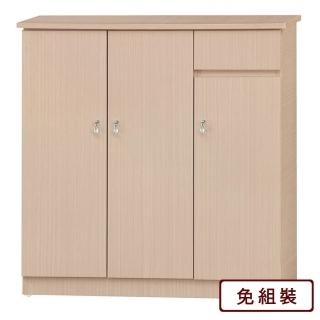 【AS雅司設計】喬絲洗白3x3.2尺鞋櫃-91x33x96cm