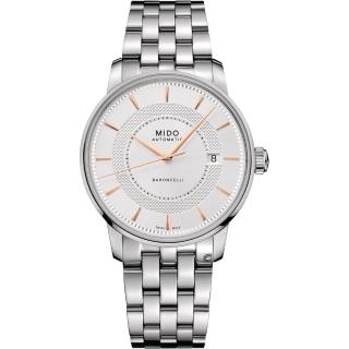 【MIDO 美度 官方授權】BARONCELLI SIGNATURE 沉穩紳士機械腕錶(M0374071103101)