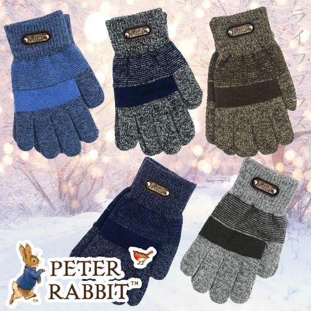 【PETER RABBIT 比得兔】兒童AB紗保暖針織手套-16.5cm-GL5493(4雙入)