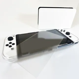 【GAME’NIR】switch OLED 副廠 霧面抗指紋 螢幕鋼化膜 保護貼 含貼膜器(疏水疏油 台灣公司貨)