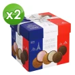 【盛香珍】法國酥禮盒450gX2盒組(咖啡+草莓-每口味6小盒入共12盒)