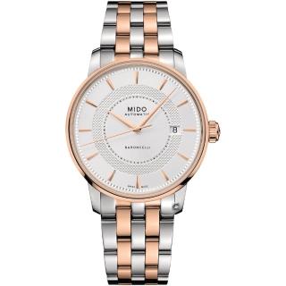 【MIDO 美度】BARONCELLI SIGNATURE 沉穩紳士機械腕錶 送禮自用(M0374072203101)