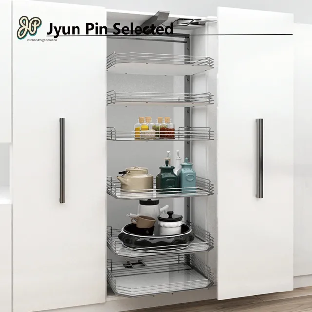 【Jyun Pin 駿品裝修】嚴選高櫃系列 - 雙緩衝橫移拉伸櫃 - 櫃體600(櫃體可自選 600/450)