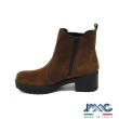 【IMAC】義大利簡約時尚粗跟防水透氣短靴808299.7102.017紅棕(義大利進口健康舒適鞋)