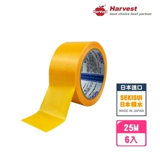 【SEKISUI】日本積水 養生膠帶 NO.736 5cm*25M-6入(耐熱/易手撕/不殘膠/建材固定/打包膠帶)