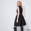 【iROO】復古線條中長版洋裝