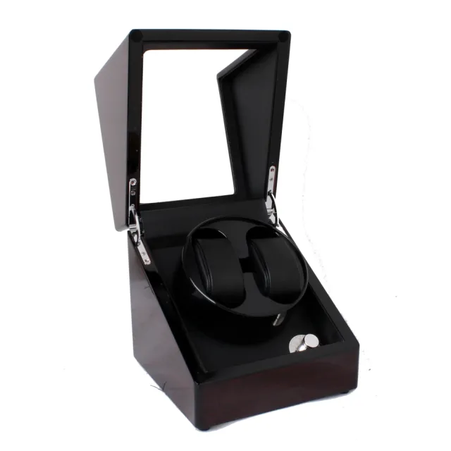 【Winders365】鋼琴烤漆自動上鍊機/搖錶器/手錶上鍊盒/機械錶盒(2只腕錶轉台)