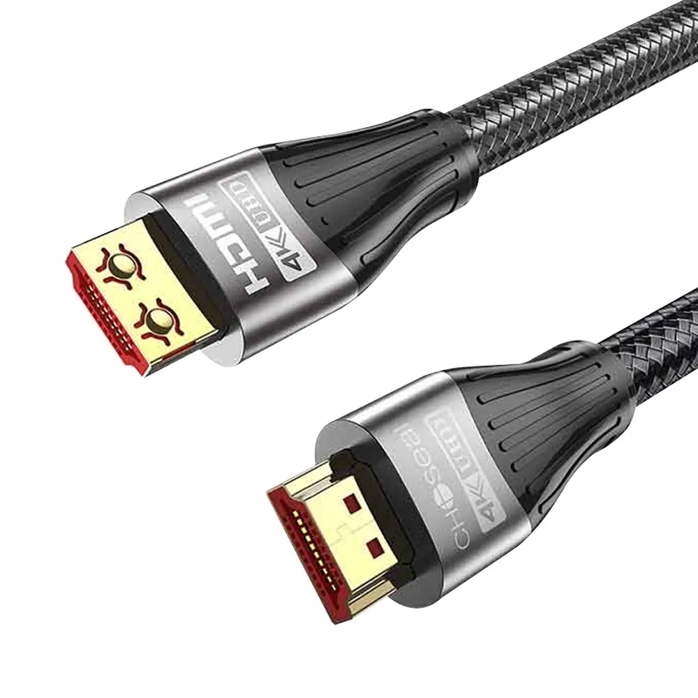 【日本秋葉原】HDMI2.0 4K高畫質影音編織傳輸線 黑/1M