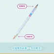 【sun-star】POP LUSH 紅藍雙色鉛筆 4入組(日本進口/雙色/鉛筆/色鉛筆)