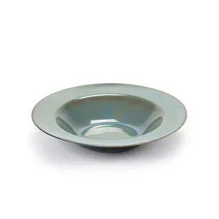 【SERAX】ALG/寬邊圓淺碗//D27.3cm/藍灰+深藍(比利時米其林餐瓷家飾)