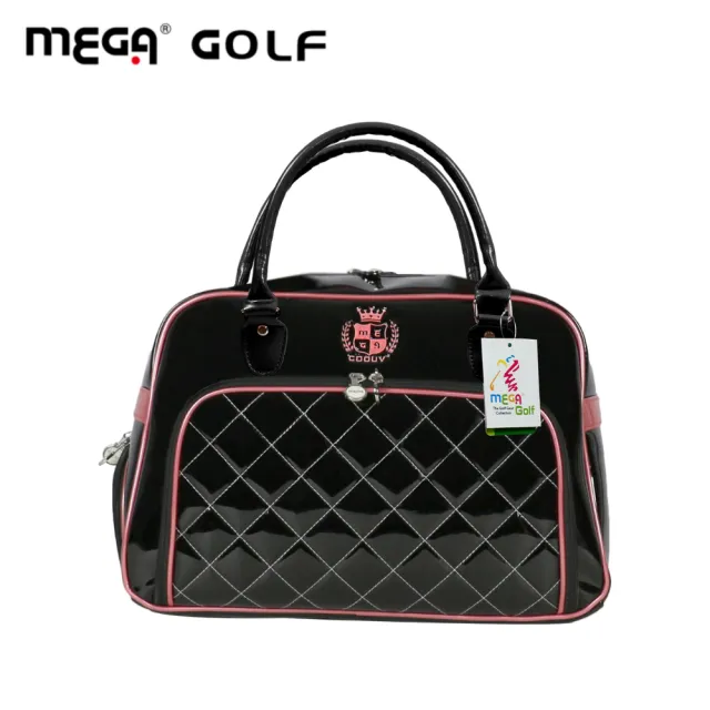 【MEGA GOLF】英國皇家格紋學院風衣物袋 #0275BK(鞋包男女衣物袋 高爾夫球衣物袋)
