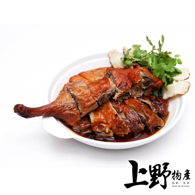 【上野物產】古法燻香雲林茶鵝6包(400g±10%/包 滷味 涼拌 鵝肉)