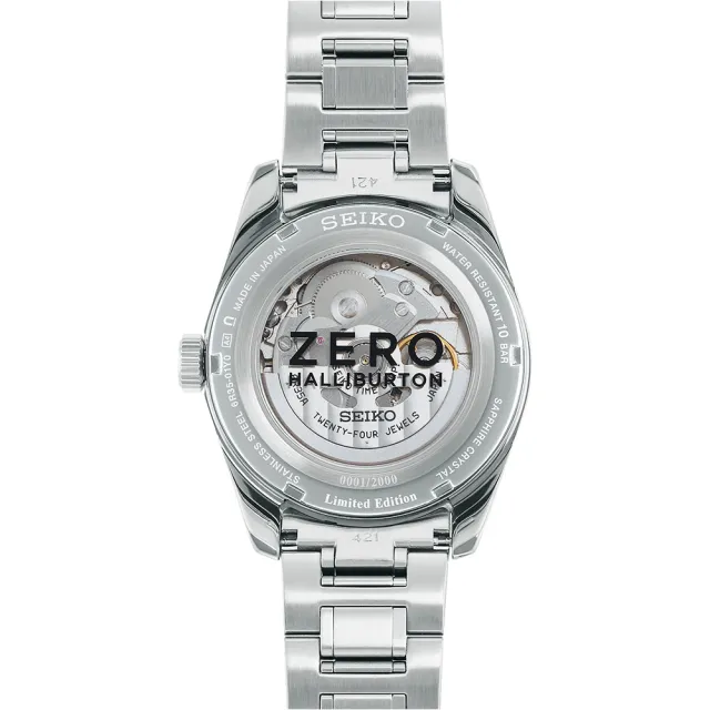 【SEIKO 精工】Presage X ZERO HALLIBURTON 限量聯名機械錶 送行動電源 畢業禮物(SPB277J1/6R35-01Y0S)