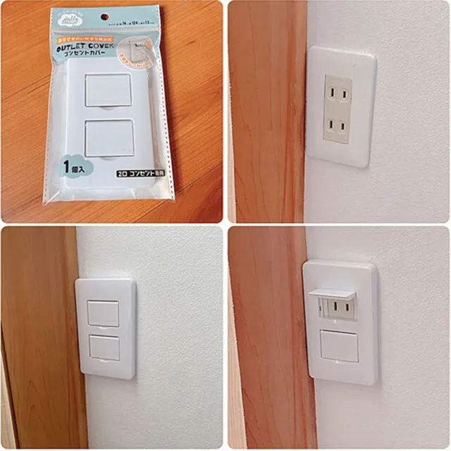 電線插座保護蓋 插座蓋 可掀式 電源插座蓋(安全保護蓋 密封電源插座2入)