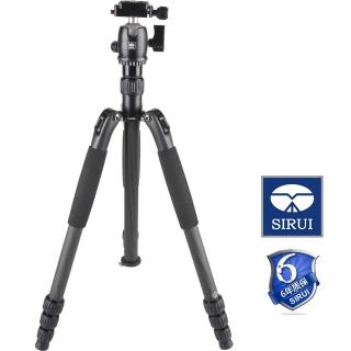 【Sirui】思銳 T-024SK 附 B-00K 雲臺 碳纖維三腳架套組(公司貨 可180度反折 載重6公斤)