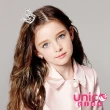 【UNICO】兒童 小公主風立體水晶皇冠髮叉/髮飾(配件/飾品)
