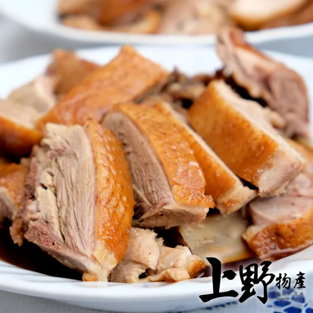 【上野物產】肉嫩鮮甜雲林鹹水鵝 x4包(400g±10%/包 鵝肉)