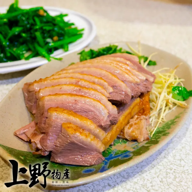 【上野物產】肉嫩鮮甜雲林鹹水鵝 x4包(400g±10%/包 鵝肉)